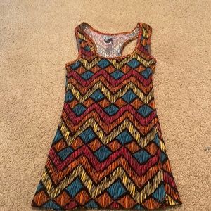 Multi colored GO tank top